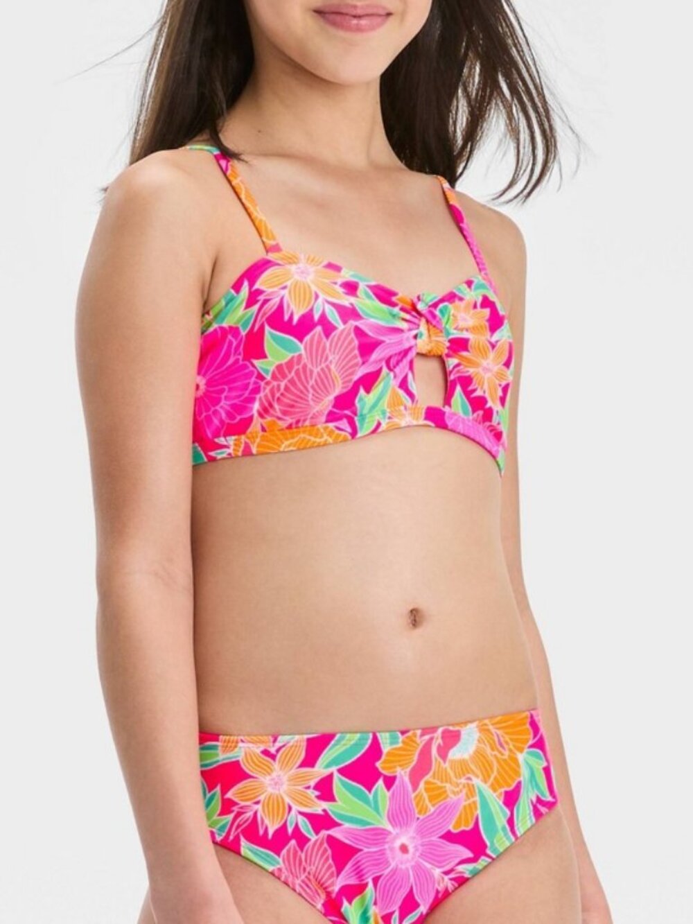Art Class Girls' Beach Blooming Bikini Set - S